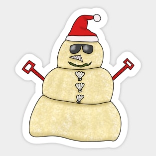 Sandman (snowman made of sand) Sticker